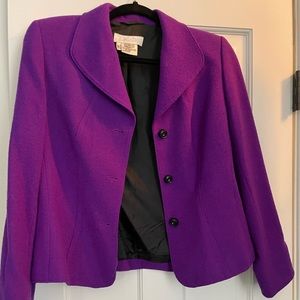 Vintage Escada purple blazer jacket